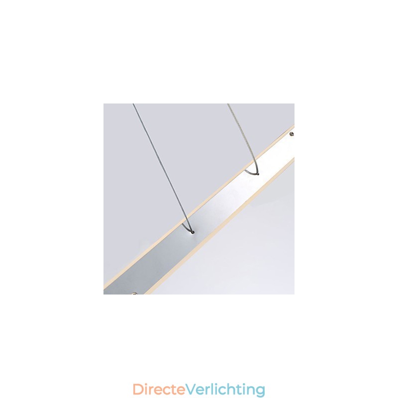 Moderne, eigentijdse hanglamp van chroom