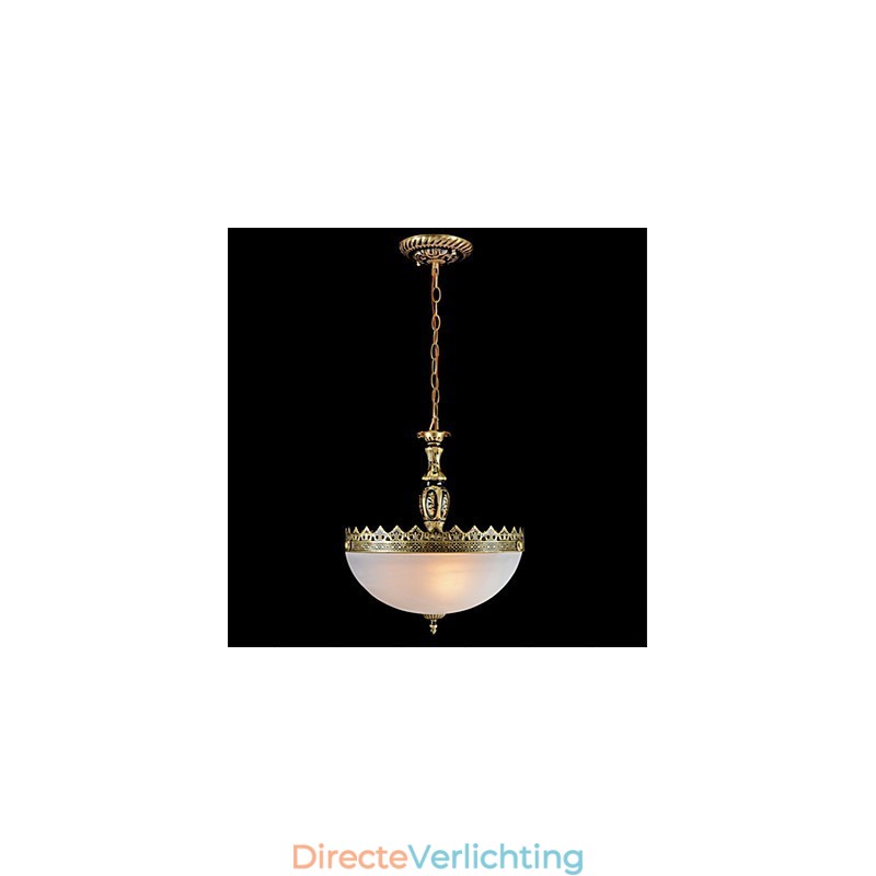 Traditionele klassieke vintage retro bronzen metalen hanglamp