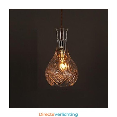 Romantische fles creatieve gesneden kunst glazen kroonluchter licht hanglamp Romantische fles creatieve gesneden kunst glazen kroonluchter licht hanglamp