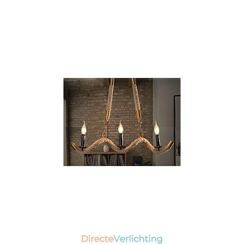 Traditionele klassieke vintage retro lantaarn landelijke gegalvaniseerde metalen hanglamp