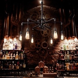 Retro Metalen Plafondlamp Café