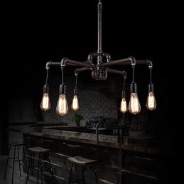 Retro Metalen Plafondlamp Café