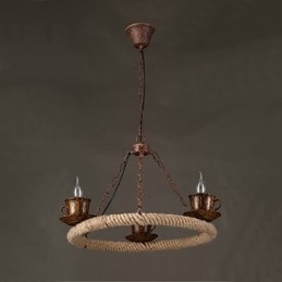 Vintage Land Schilderij Metalen Hanglamp Garage