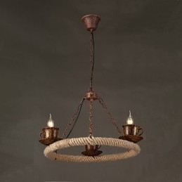 Vintage Land Schilderij Metalen Hanglamp Garage
