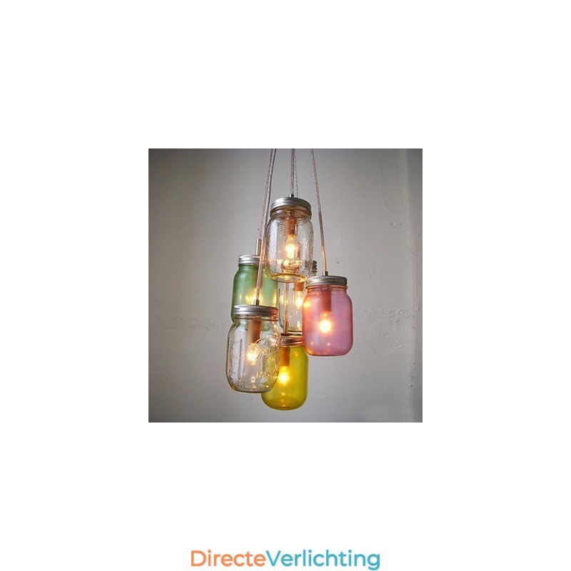 Creatieve wensfles glazen schattige kinderen drie druppellamp