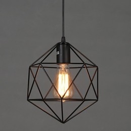 Geometrische lijn diamant smeedijzeren kroonluchter hanglamp moderne eigentijdse
