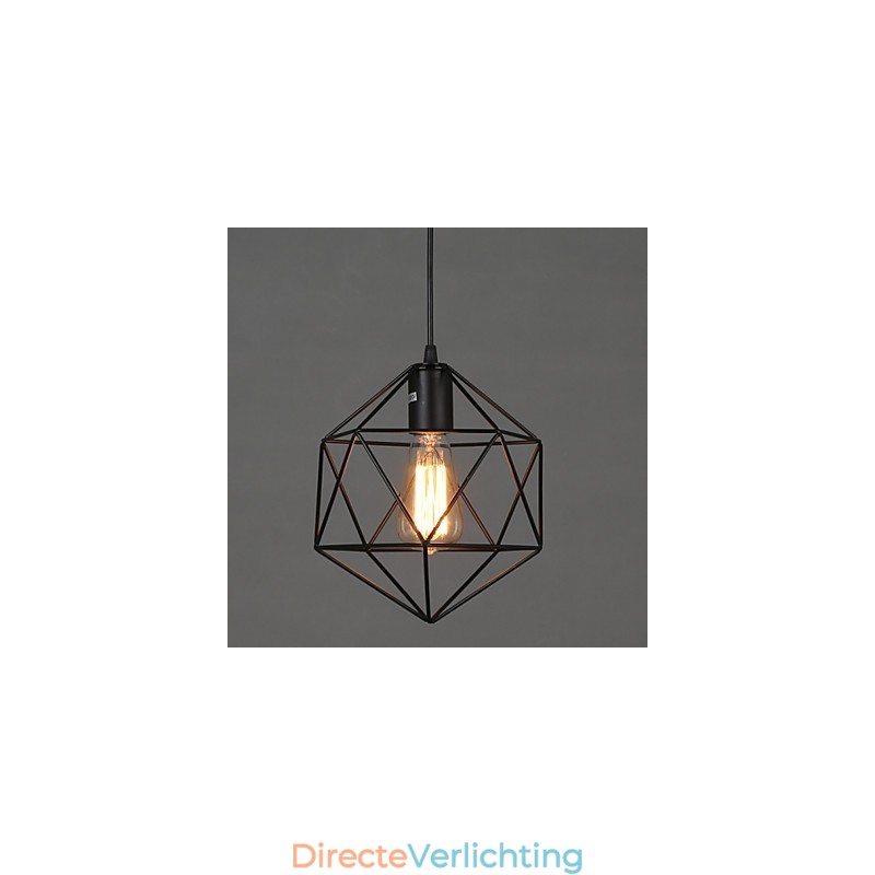 Geometrische lijn diamant smeedijzeren kroonluchter hanglamp moderne eigentijdse