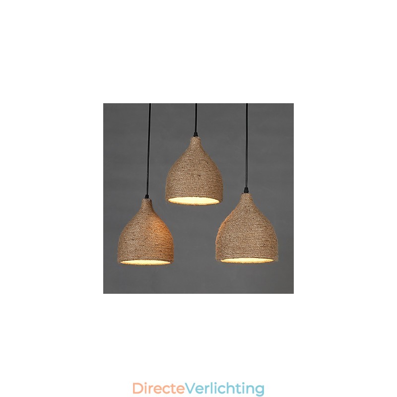 Country Lofts Herstel van oude manieren Henneptouw Enkele kop Kleine hanglamp