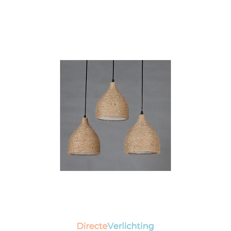 Country Lofts Herstel van oude manieren Henneptouw Enkele kop Kleine hanglamp
