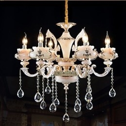 Eenvoudige Europese luxe Type Goud Jade Zinklegering lamp