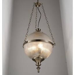 IJzeren bronzen kroonluchterlamp glas