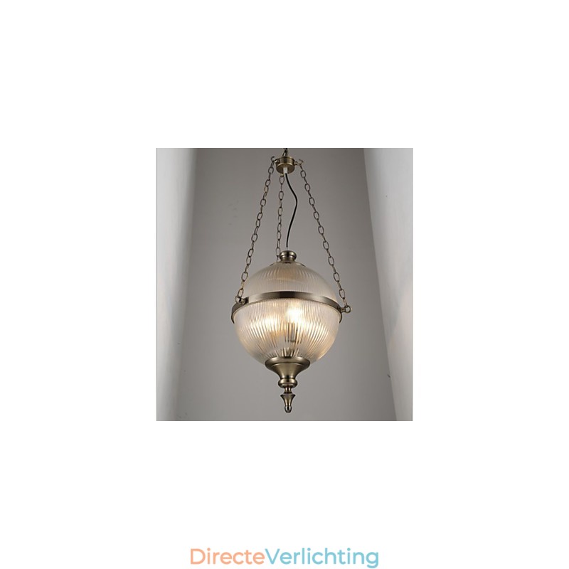 IJzeren bronzen kroonluchterlamp glas