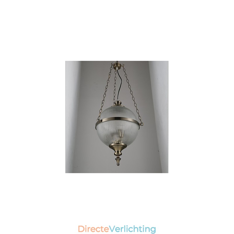 IJzeren bronzen kroonluchterlamp glas