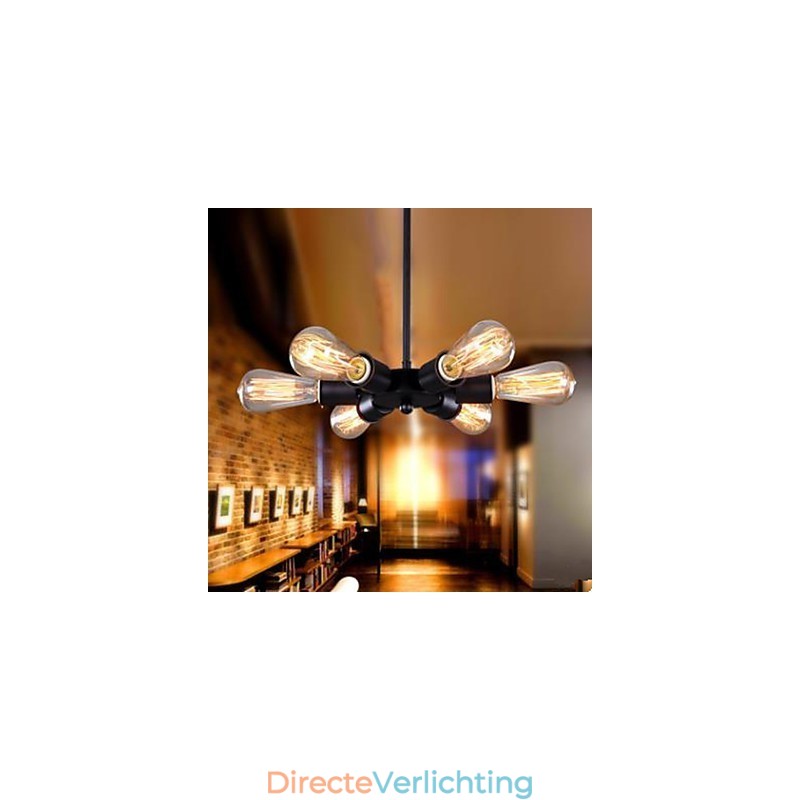 Amerikaanse Country Industrial Wind Zeskops Reuzenrad Hanglamp