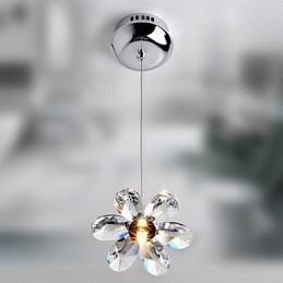 Moderne eigentijdse kristallen mini-stijl gegalvaniseerde hanglamp