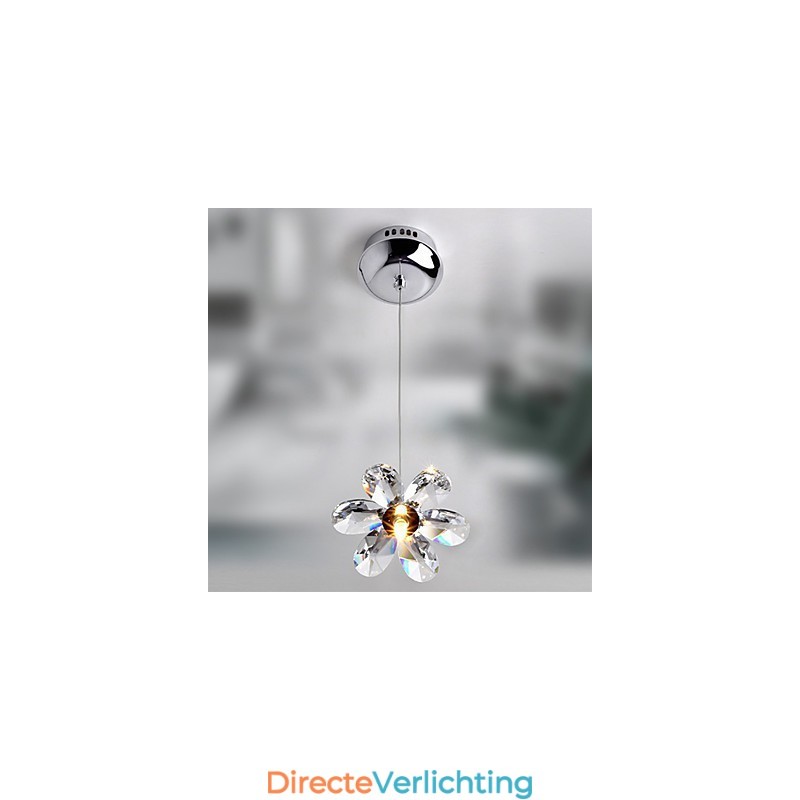 Moderne eigentijdse kristallen mini-stijl gegalvaniseerde hanglamp