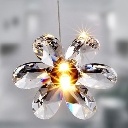 Moderne eigentijdse kristallen mini-stijl gegalvaniseerde hanglamp