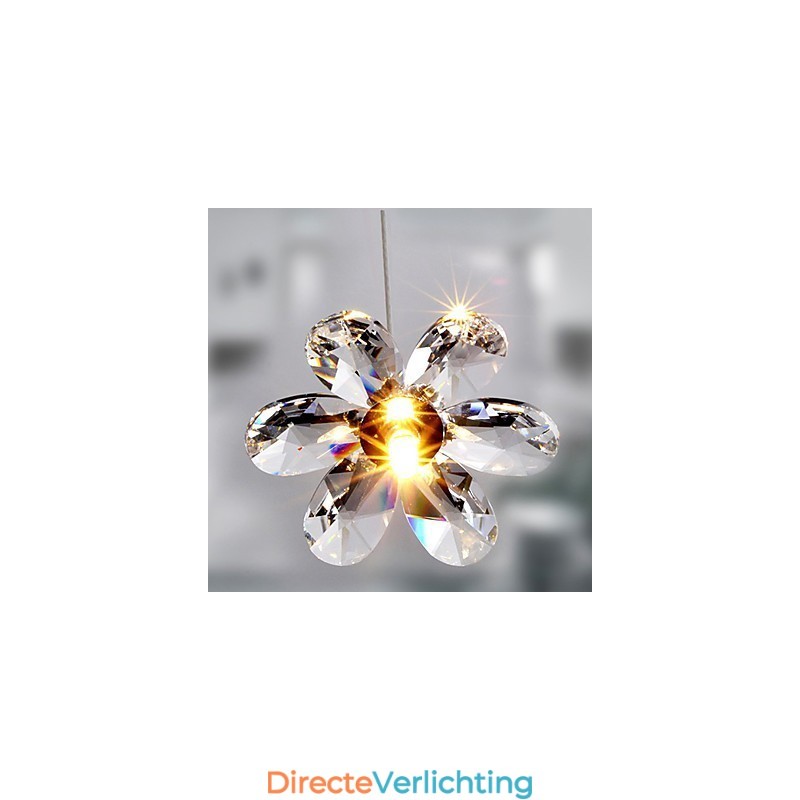 Moderne eigentijdse kristallen mini-stijl gegalvaniseerde hanglamp