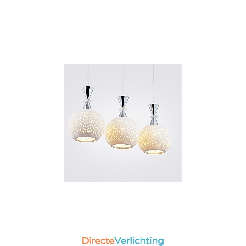 3-koppige hanglamp modern eigentijds metaal