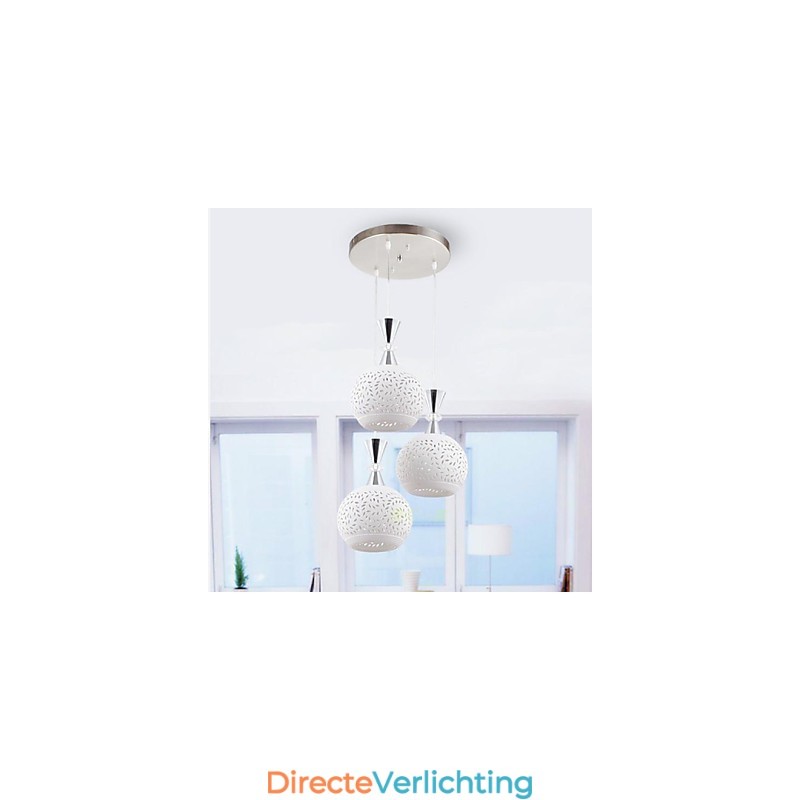 3-koppige hanglamp modern eigentijds metaal