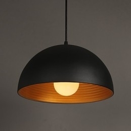 Creatieve lamp ronde schoorsteen hanglamp smeedijzer karakter maaltijden kroonluchter zwart en wit