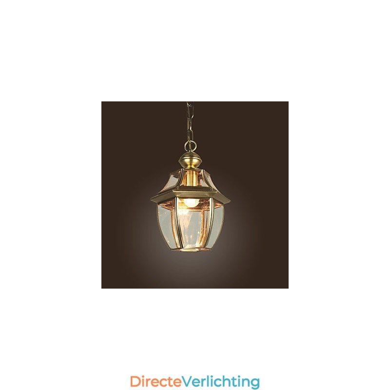Traditionele klassieke lantaarn mini-stijl gegalvaniseerde hanglamp