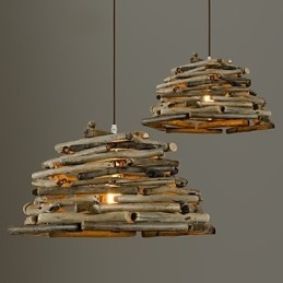 Retro Klassieke Houten Plafondlampen Eenvoudige Hanglampen Café Hanglamp