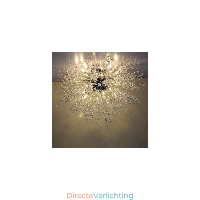 G4 Mitated Crystal Lamp Hanglamp Roestvrij Staal Dia 90CM