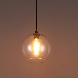 Amerikaanse creatieve Noordse gecontracteerde landelijke glazen bol enkele kop hanglamp Lanp