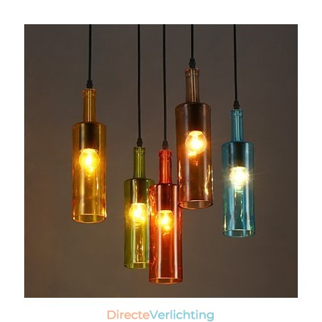 Diffuus licht Kleur Herstellende oude manieren Fles Hanglamp Hanglamp Diffuus licht Kleur Herstellende oude manieren Fles Hanglamp Hanglamp