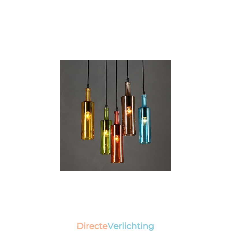 Diffuus licht Kleur Herstellende oude manieren Fles Hanglamp Hanglamp