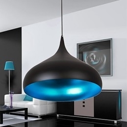 Moderne, eigentijdse retro kom mini-stijl schilderij hanglamp