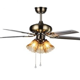 Plafondventilatoren Luxe Eco Moderne Plafondventilator Met Lichte 42 Inch Bladen Geborstelde Stalen Afwerking