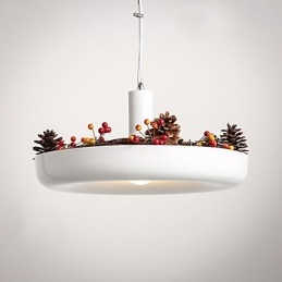 Puur witte moderne, eigentijdse decoratieve design hanglampfamilie