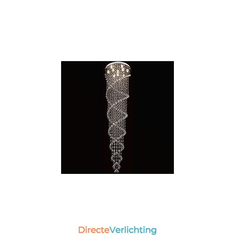 Plafond kroonluchter licht hanglamp lamp verlichtingsarmaturen met K9 kristal dubbele spiraal