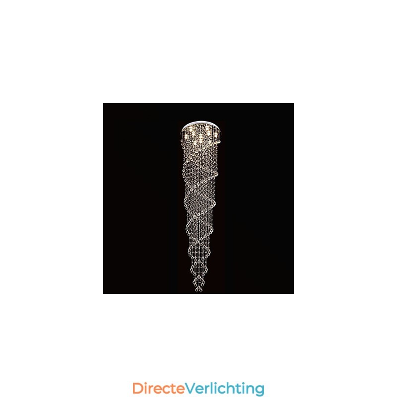 Plafond kroonluchter licht hanglamp lamp verlichtingsarmaturen met K9 kristal dubbele spiraal