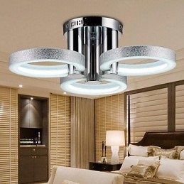 Kroonluchter Modern Zilver 3 Lampen