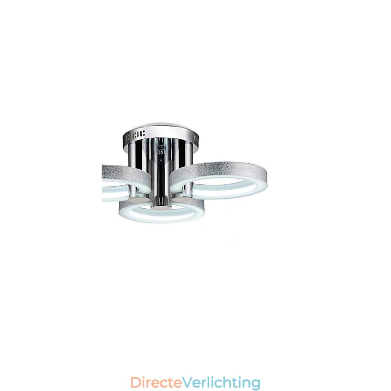 Kroonluchter Modern Zilver 3 Lampen