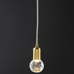 Moderne, eigentijdse vintage mini-stijl gouden metalen hanglamp