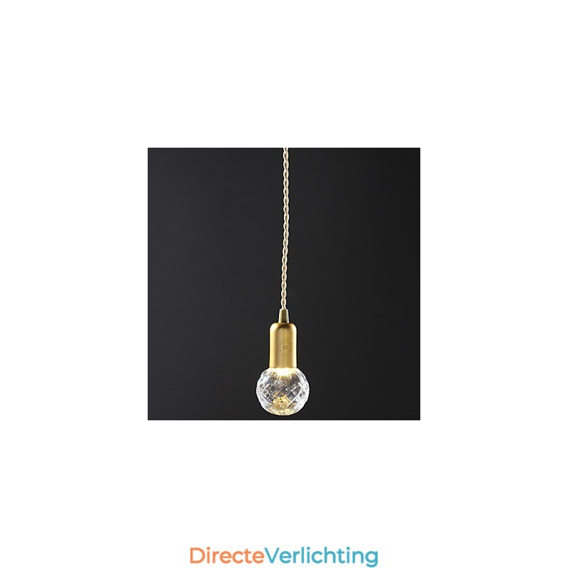 Moderne, eigentijdse vintage mini-stijl gouden metalen hanglamp