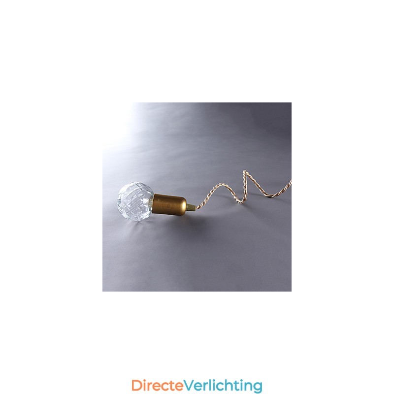 Moderne, eigentijdse vintage mini-stijl gouden metalen hanglamp