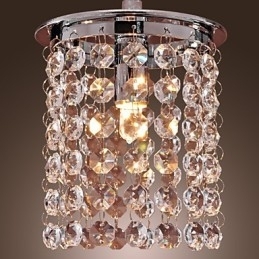 Moderne eigentijdse kristallen mini-stijl gegalvaniseerde hanglamp