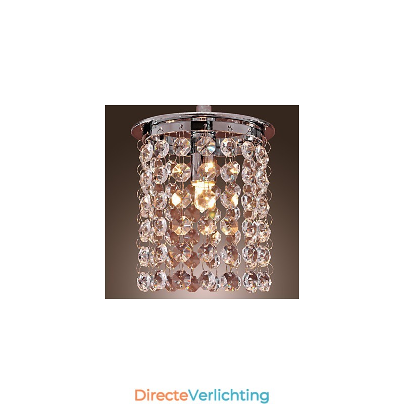 Moderne eigentijdse kristallen mini-stijl gegalvaniseerde hanglamp