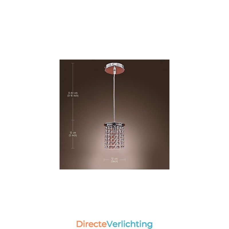 Moderne eigentijdse kristallen mini-stijl gegalvaniseerde hanglamp