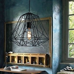 Vintage Retro Schilderij Metalen Hanglamp Garage