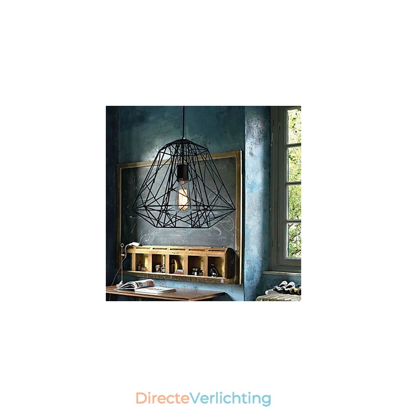 Vintage Retro Schilderij Metalen Hanglamp Garage