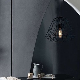 Vintage Retro Schilderij Metalen Hanglamp Garage