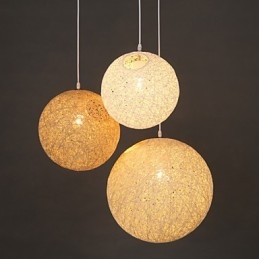 Hedendaagse en gecontracteerde bolvormige Cany Art Lamp Hennepbal Hanglamp Licht