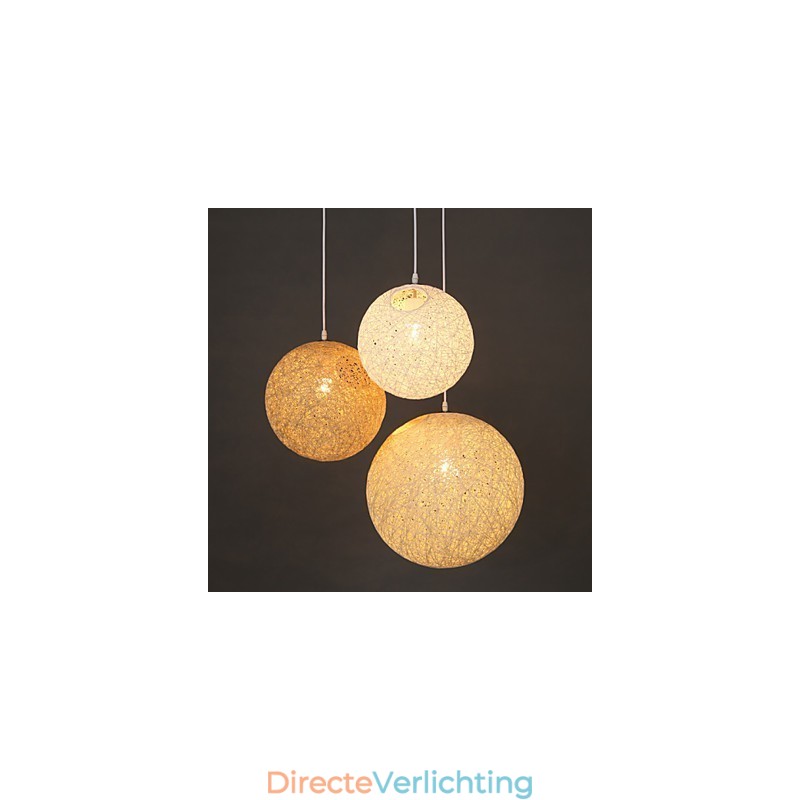 Hedendaagse en gecontracteerde bolvormige Cany Art Lamp Hennepbal Hanglamp Licht