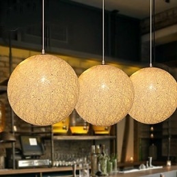 Hedendaagse en gecontracteerde bolvormige Cany Art Lamp Hennepbal Hanglamp Licht